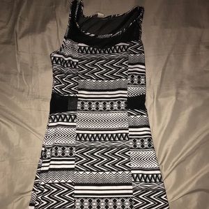 Black and white dress